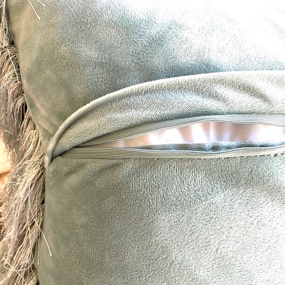 COPY - Shag Modish Metallic Feather Down Decor Pillow - Picture 8 of 10